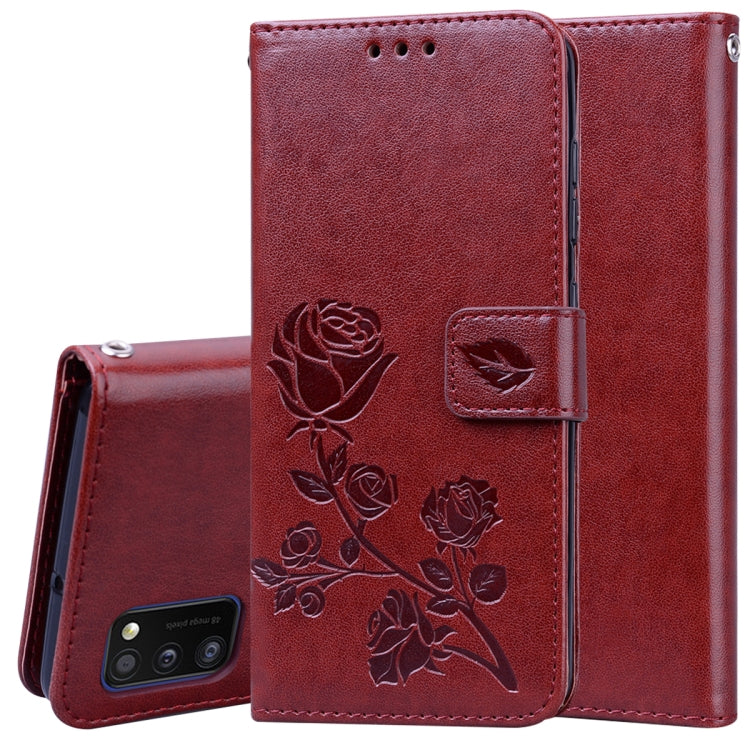Custodia in pelle PU con vibrazione orizzontale in rilievo rosa con supporto, slot per carte e portafoglio, For Samsung Galaxy A11, For Samsung Galaxy A31, For Samsung Galaxy A41, For Samsung Galaxy M30s / M21