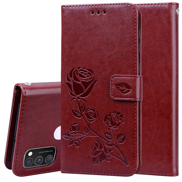 Custodia in pelle PU con vibrazione orizzontale in rilievo rosa con supporto, slot per carte e portafoglio, For Samsung Galaxy A11, For Samsung Galaxy A31, For Samsung Galaxy A41, For Samsung Galaxy M30s / M21