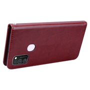 Custodia portafoglio in pelle PU rosa per Samsung Galaxy M30s M21