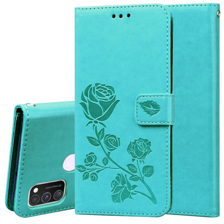 Custodia in pelle PU con vibrazione orizzontale in rilievo rosa con supporto, slot per carte e portafoglio, For Samsung Galaxy A11, For Samsung Galaxy A31, For Samsung Galaxy A41, For Samsung Galaxy M30s / M21