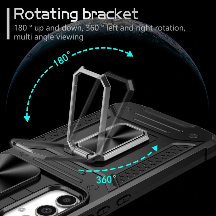 Custodia per telefono PC ibrida Camshield Robot TPU, For Samsung Galaxy A34 5G, For Samsung Galaxy A54 5G, For Samsung Galaxy S23 Ultra 5G, For Samsung Galaxy S23+ 5G