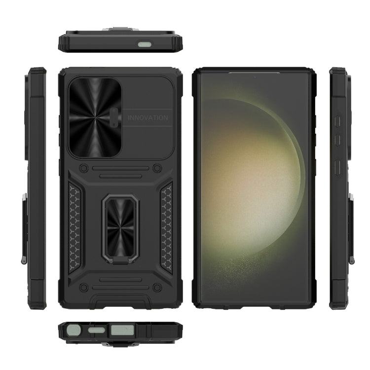 Custodia per telefono PC ibrida Camshield Robot TPU, For Samsung Galaxy S24 Ultra 5G, For Samsung Galaxy S24+ 5G, For Samsung Galaxy S24 5G, For Samsung Galaxy A14 4G/5G