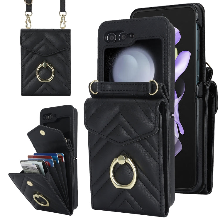 Custodia portafoglio Samsung Galaxy Z Flip7 con slot RFID