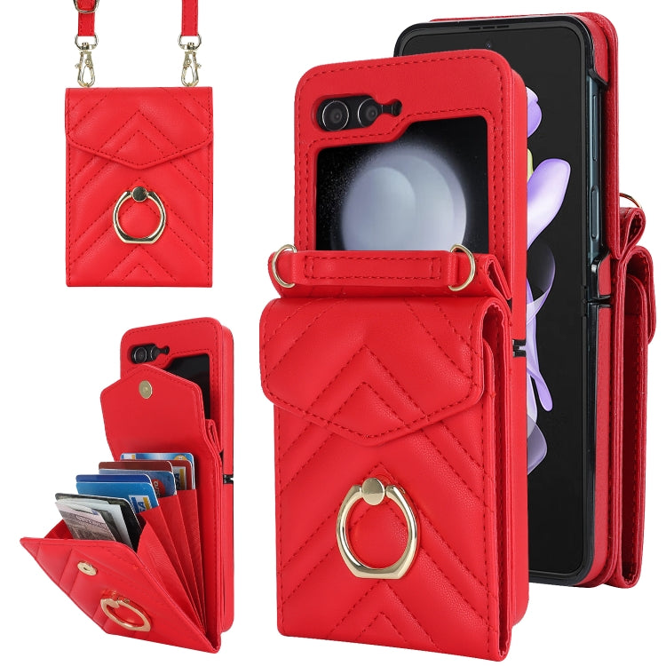 Custodia portafoglio Samsung Galaxy Z Flip7 con slot RFID