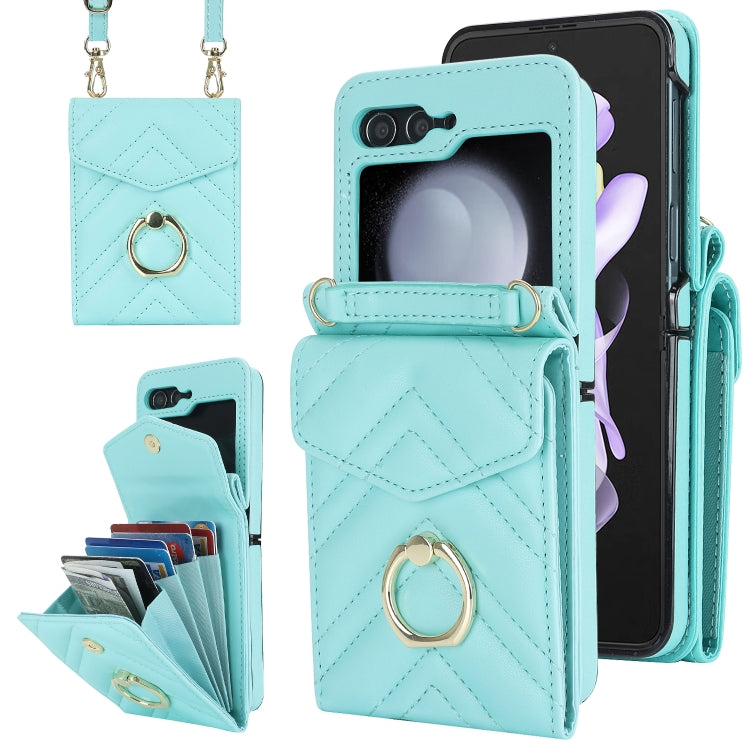 Custodia portafoglio Samsung Galaxy Z Flip7 con slot RFID