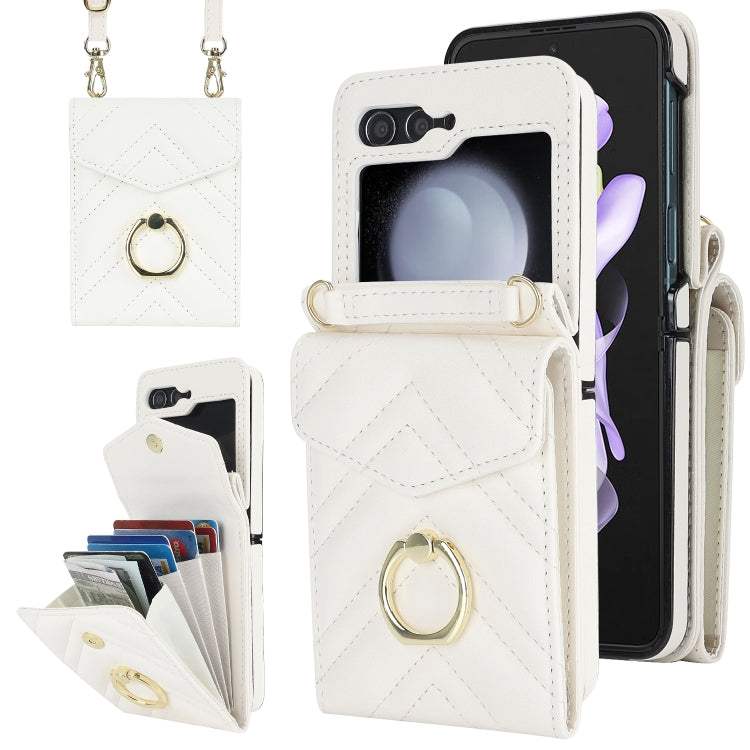 Custodia portafoglio Samsung Galaxy Z Flip7 con slot RFID