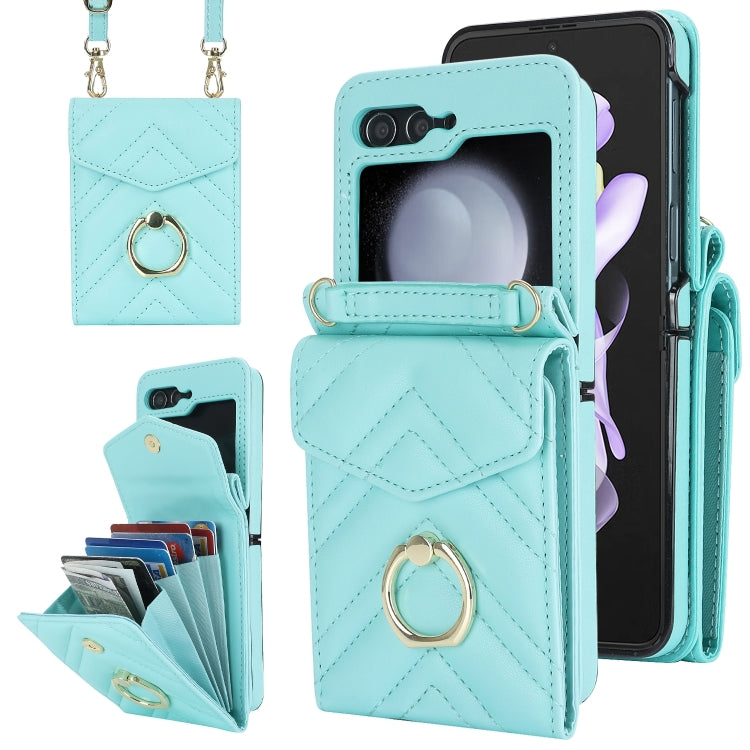 Custodia portafoglio Samsung Galaxy Z Flip7 con slot RFID