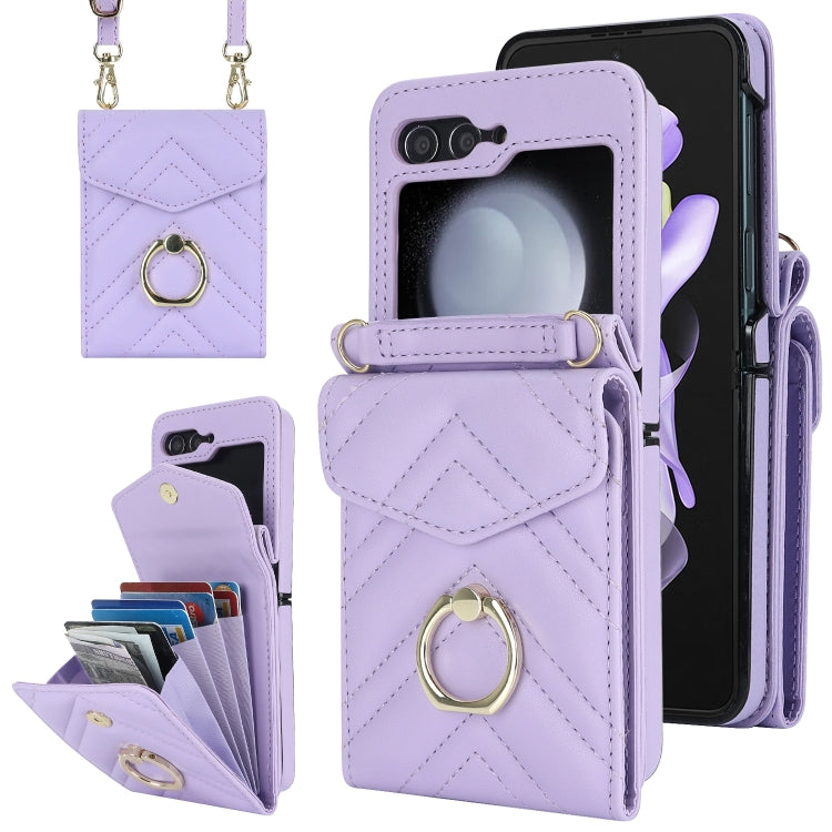 Custodia portafoglio Samsung Galaxy Z Flip7 con slot RFID
