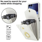 Custodia portafoglio Samsung Galaxy Z Flip7 con slot RFID