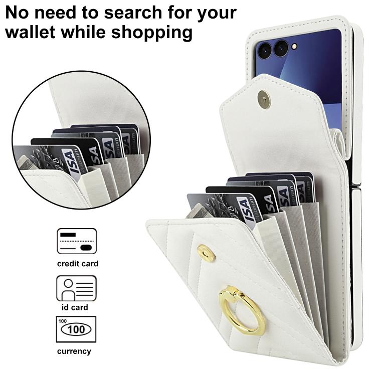 Custodia portafoglio Samsung Galaxy Z Flip7 con slot RFID