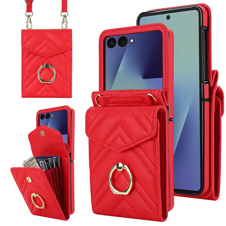 Custodia portafoglio Samsung Galaxy Z Flip7 con slot RFID