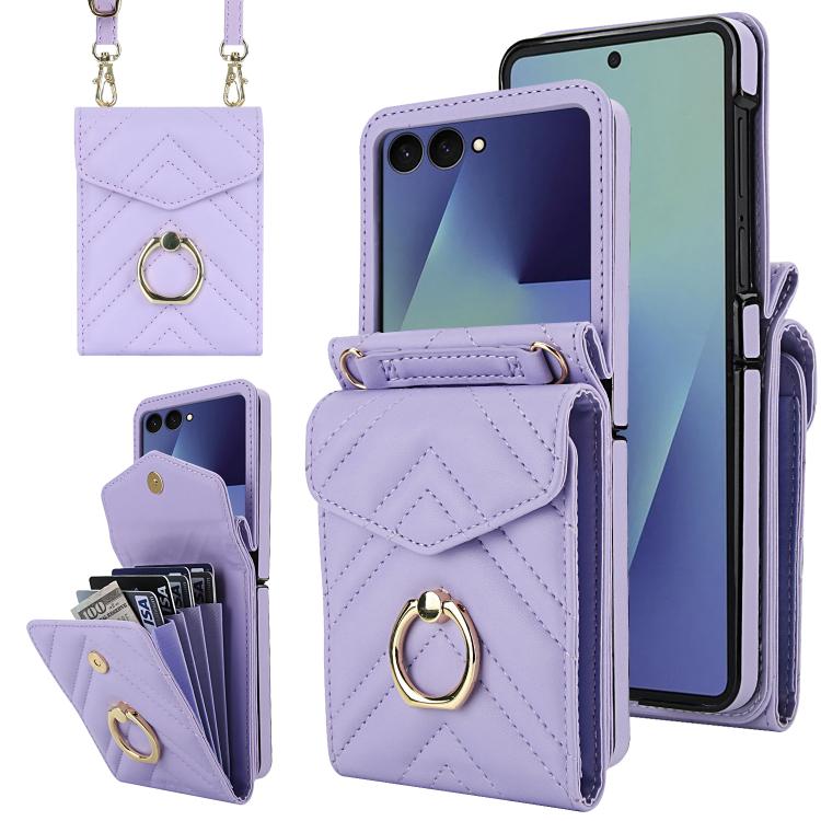 Custodia portafoglio Samsung Galaxy Z Flip7 con slot RFID