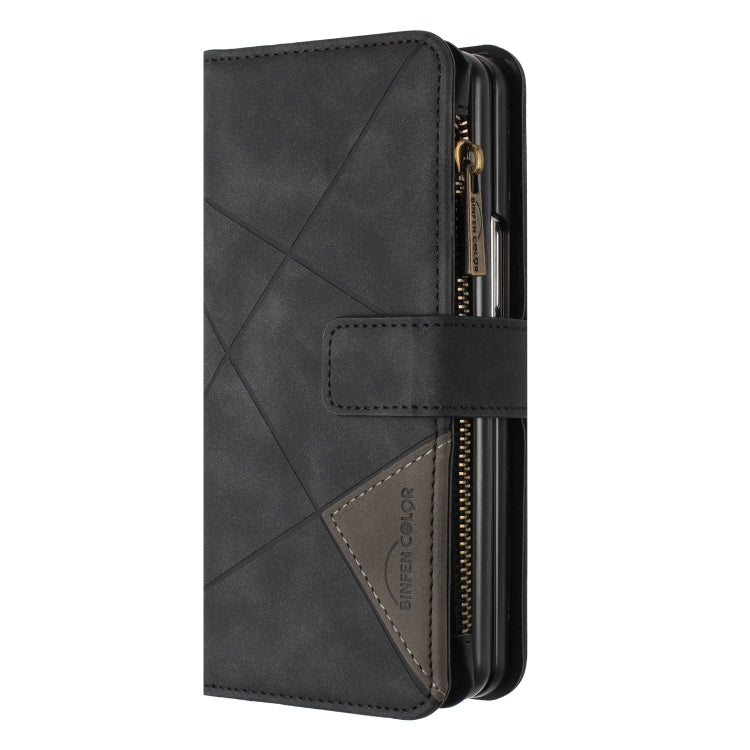 Custodia per cellulare in pelle con cerniera a rombo, For Samsung Galaxy Z Fold4, For Samsung Galaxy Z Fold3