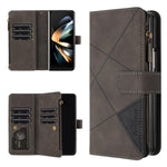 Custodia per cellulare in pelle con cerniera a rombo, For Galaxy Z Fold8 5G, For Samsung Galaxy Z Fold7, For Samsung Galaxy Z Fold6, For Samsung Galaxy Z Fold5