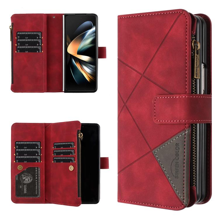 Custodia per cellulare in pelle con cerniera a rombo, For Galaxy Z Fold8 5G, For Samsung Galaxy Z Fold7, For Samsung Galaxy Z Fold6, For Samsung Galaxy Z Fold5