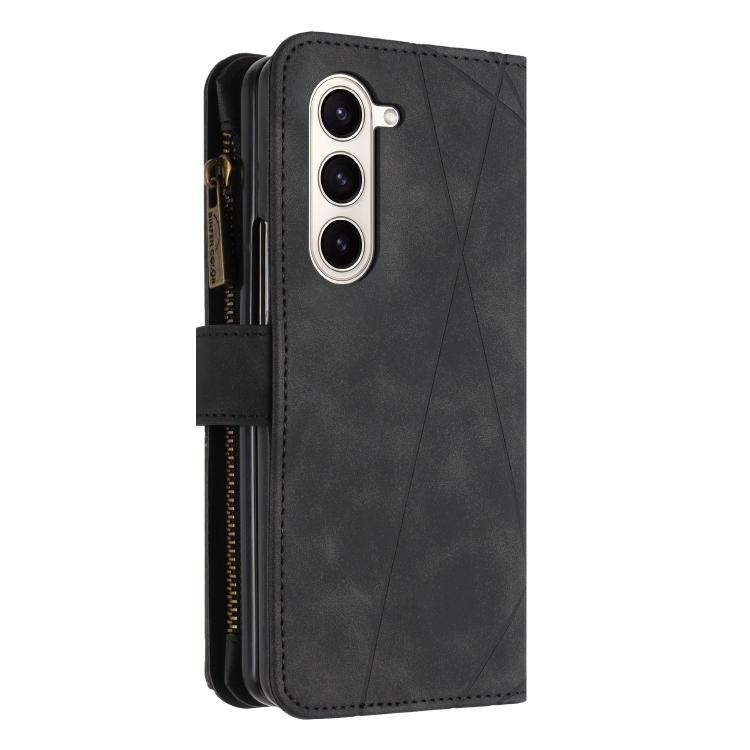 Custodia per cellulare in pelle con cerniera a rombo, For Galaxy Z Fold8 5G, For Samsung Galaxy Z Fold7, For Samsung Galaxy Z Fold6, For Samsung Galaxy Z Fold5