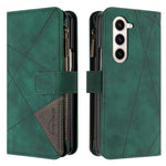 Custodia per cellulare in pelle con cerniera a rombo, For Galaxy Z Fold8 5G, For Samsung Galaxy Z Fold7, For Samsung Galaxy Z Fold6, For Samsung Galaxy Z Fold5