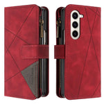 Custodia per cellulare in pelle con cerniera a rombo, For Galaxy Z Fold8 5G, For Samsung Galaxy Z Fold7, For Samsung Galaxy Z Fold6, For Samsung Galaxy Z Fold5