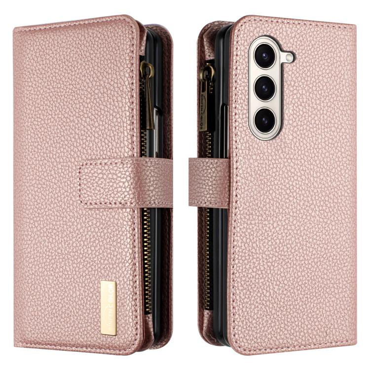 Custodia portafoglio in pelle per Samsung Galaxy Z Fold5