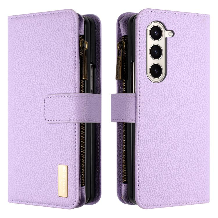 Custodia portafoglio in pelle per Samsung Galaxy Z Fold5