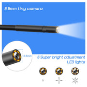 P40 5,5 mm HD blu impermeabile portatile integrato schermo verticale industriale endoscopio, 2m, 5m, 10m