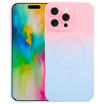 Custodia per telefono MagSafe sfumata in silicone TPU liquido, For iPhone Air, For iPhone 16 Pro Max, For iPhone 16 Pro, For iPhone 16 Plus