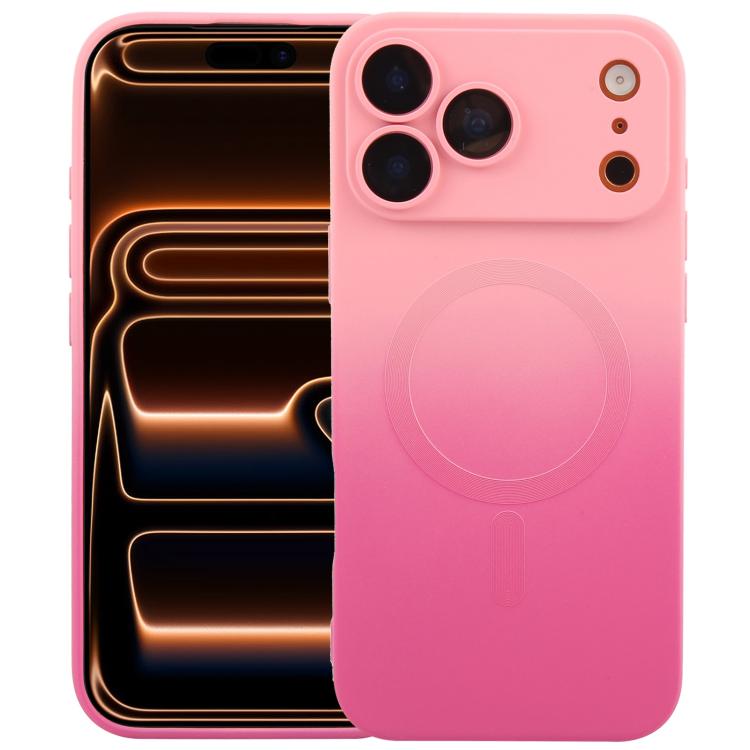 Custodia per telefono MagSafe sfumata in silicone TPU liquido, For iPhone 17e / 16e, For iPhone 17 Pro Max, For iPhone 17 Pro, For iPhone 17