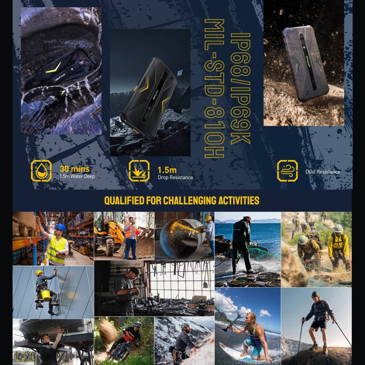 Ulefone Armor X12 Pro, telefono robusto IP68/IP69K, Android 13 MediaTek Helio G36 Octa Core da 5,45 pollici, rete: 4G, NFC, 4GB+64GB