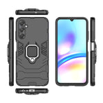 Custodia protettiva PC TPU con anello per Samsung Galaxy A05s
