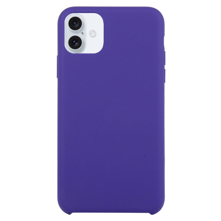 Custodia per telefono in silicone solido, For iPhone 16 Plus
