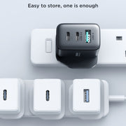 JOYRO0M JR-TCF10 Caricatore rapido doppio USB-C/tipo-C+USB da 32 W, US Plug, EU Plug, UK Plug