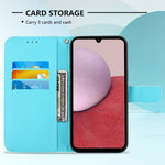 Custodia portafoglio in pelle per Samsung Galaxy A05s