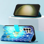 Custodia per telefono in pelle a vibrazione orizzontale con pittura 3D, For Samsung Galaxy S24 Ultra 5G, For Samsung Galaxy S24+ 5G, For Samsung Galaxy S24 5G