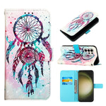 Custodia per telefono in pelle a vibrazione orizzontale con pittura 3D, For Samsung Galaxy S24 Ultra 5G, For Samsung Galaxy S24+ 5G, For Samsung Galaxy S24 5G