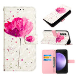 Custodia per telefono in pelle a vibrazione orizzontale con pittura 3D, For Samsung Galaxy S24 Ultra 5G, For Samsung Galaxy S24+ 5G, For Samsung Galaxy S24 5G