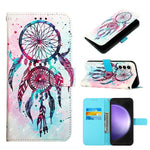 Custodia per telefono in pelle a vibrazione orizzontale con pittura 3D, For Samsung Galaxy S24 Ultra 5G, For Samsung Galaxy S24+ 5G, For Samsung Galaxy S24 5G