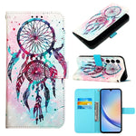 Custodia per telefono in pelle a vibrazione orizzontale con pittura 3D, For Samsung Galaxy Xcover7, For Samsung Galaxy A55, For Samsung Galaxy A35 5G