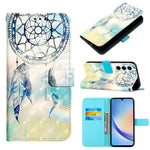 Custodia per telefono in pelle a vibrazione orizzontale con pittura 3D, For Samsung Galaxy Xcover7, For Samsung Galaxy A55, For Samsung Galaxy A35 5G