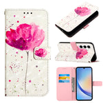 Custodia per telefono in pelle a vibrazione orizzontale con pittura 3D, For Samsung Galaxy Xcover7, For Samsung Galaxy A55, For Samsung Galaxy A35 5G