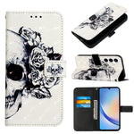 Custodia per telefono in pelle a vibrazione orizzontale con pittura 3D, For Samsung Galaxy Xcover7, For Samsung Galaxy A55, For Samsung Galaxy A35 5G