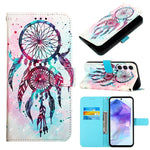 Custodia per telefono in pelle a vibrazione orizzontale con pittura 3D, For Samsung Galaxy Xcover7, For Samsung Galaxy A55, For Samsung Galaxy A35 5G