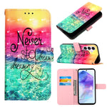 Custodia per telefono in pelle a vibrazione orizzontale con pittura 3D, For Samsung Galaxy Xcover7, For Samsung Galaxy A55, For Samsung Galaxy A35 5G