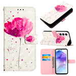 Custodia per telefono in pelle a vibrazione orizzontale con pittura 3D, For Samsung Galaxy Xcover7, For Samsung Galaxy A55, For Samsung Galaxy A35 5G