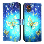 Custodia per telefono in pelle a vibrazione orizzontale con pittura 3D, For Samsung Galaxy Xcover7, For Samsung Galaxy A55, For Samsung Galaxy A35 5G
