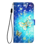 Custodia per telefono in pelle a vibrazione orizzontale con pittura 3D, For Samsung Galaxy Xcover7, For Samsung Galaxy A55, For Samsung Galaxy A35 5G