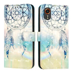 Custodia per telefono in pelle a vibrazione orizzontale con pittura 3D, For Samsung Galaxy Xcover7, For Samsung Galaxy A55, For Samsung Galaxy A35 5G