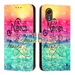 Custodia per telefono in pelle a vibrazione orizzontale con pittura 3D, For Samsung Galaxy Xcover7, For Samsung Galaxy A55, For Samsung Galaxy A35 5G
