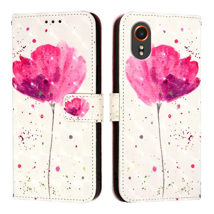 Custodia per telefono in pelle a vibrazione orizzontale con pittura 3D, For Samsung Galaxy Xcover7, For Samsung Galaxy A55, For Samsung Galaxy A35 5G