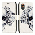 Custodia per telefono in pelle a vibrazione orizzontale con pittura 3D, For Samsung Galaxy Xcover7, For Samsung Galaxy A55, For Samsung Galaxy A35 5G
