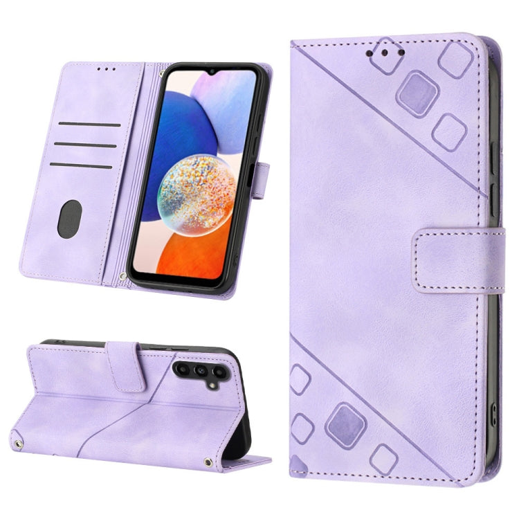 Custodia per telefono in pelle goffrata effetto pelle, For Samsung Galaxy A25 5G / A24, For Samsung Galaxy S23 FE 5G, For Samsung Galaxy M62